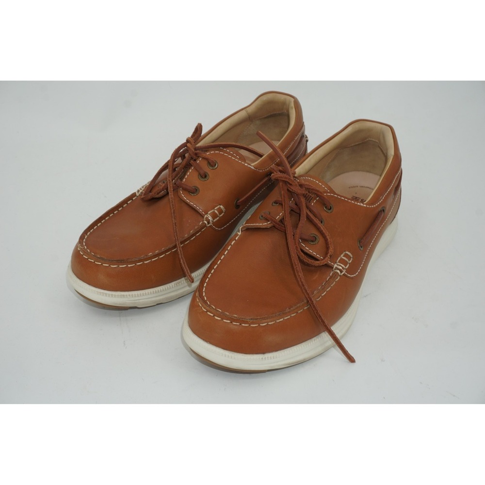 Samuel‎ Hubbard Boat Shoes Brown Leather Lace Up Comfort Casual Men's Size 12 W